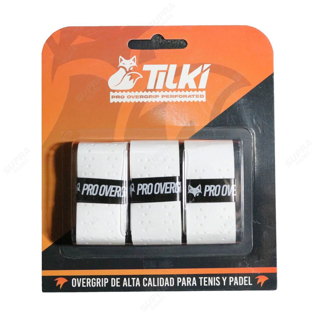 Overgrip Tilki Pro Perforated Blanco x 3 unidades
