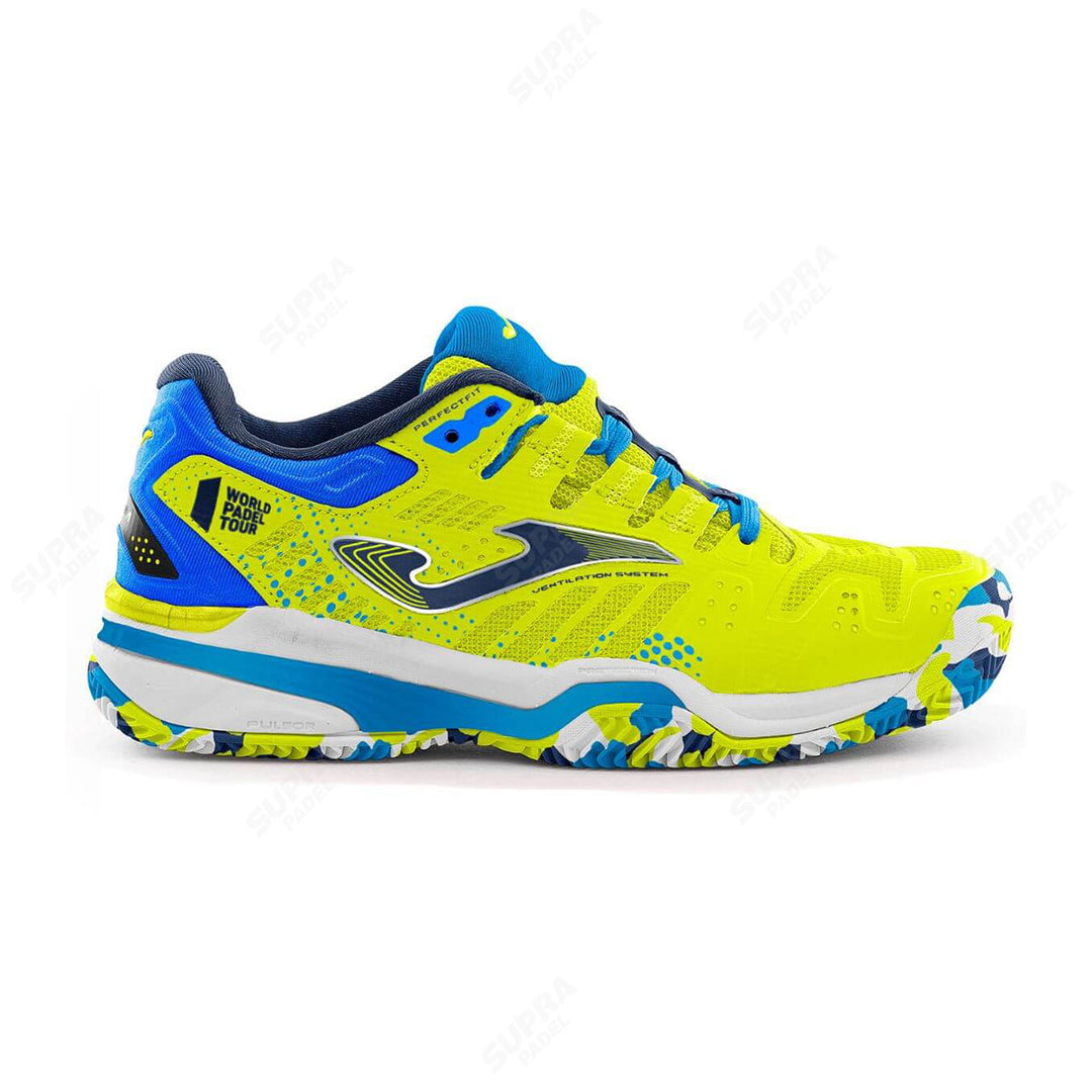 Zapatilla Joma Slam Jr 2309 Amarillo-Limón Azul