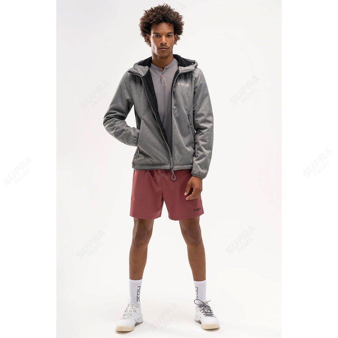 Chaqueta deportiva tipo softshell NOX hombre PRO gris