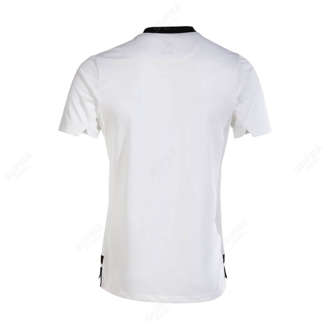 Polera Joma Ranking Manga Corta Blanco Cuello Negro