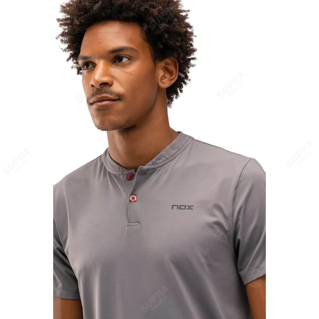 Polera NOX Polo Hombre Pro Regular Steel Grey