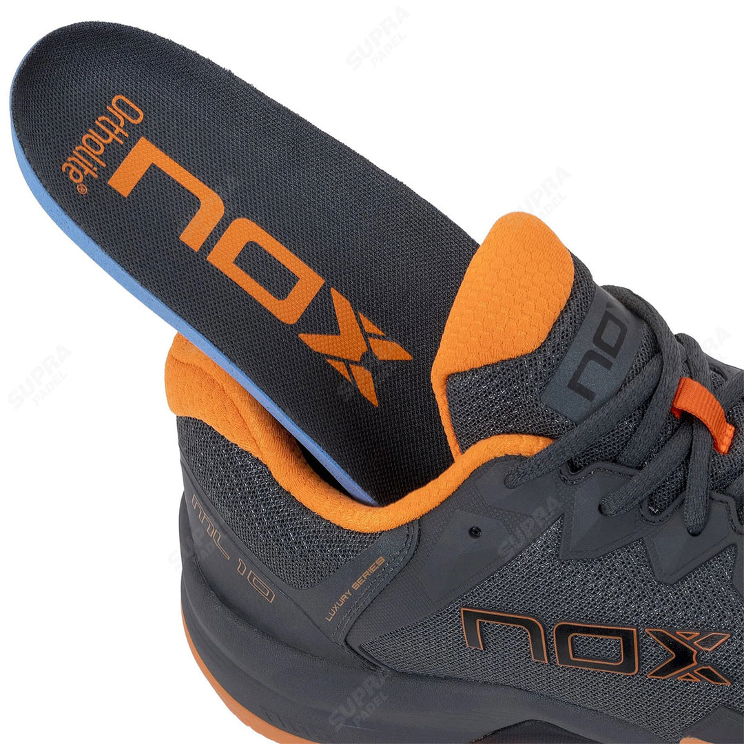 Zapatilla NOX ML10 HEXA Gris - Naranja