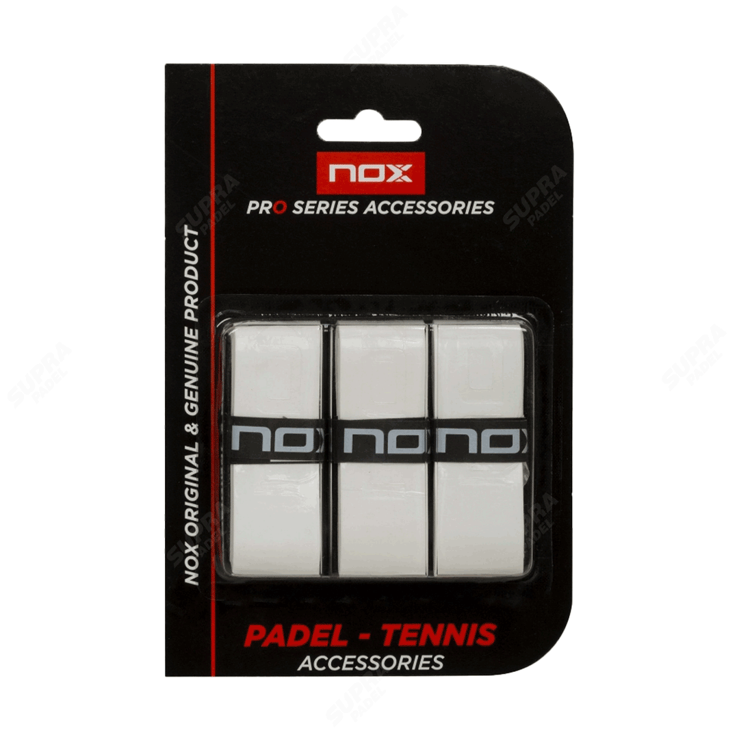 Overgrip NOX Pro Blanco x 3 unidades