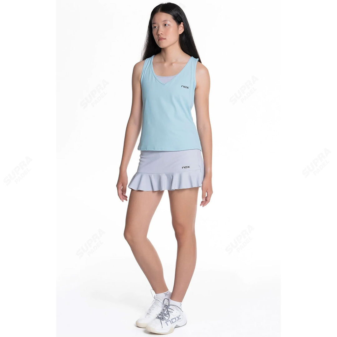 Polera Tirantes NOX Mujer Pro - Fit Azul Cielo