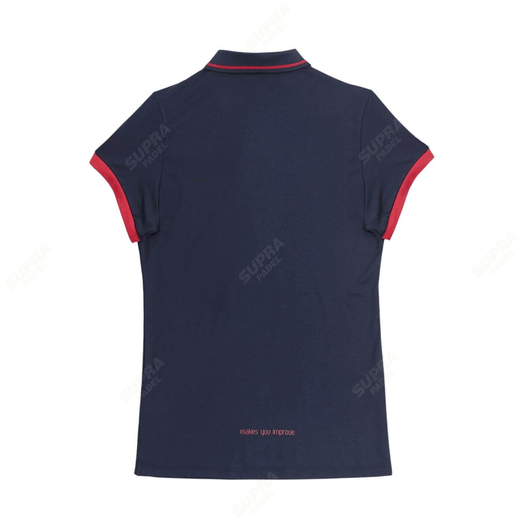 Polera NOX Mujer Pro Polo Azul Rojo