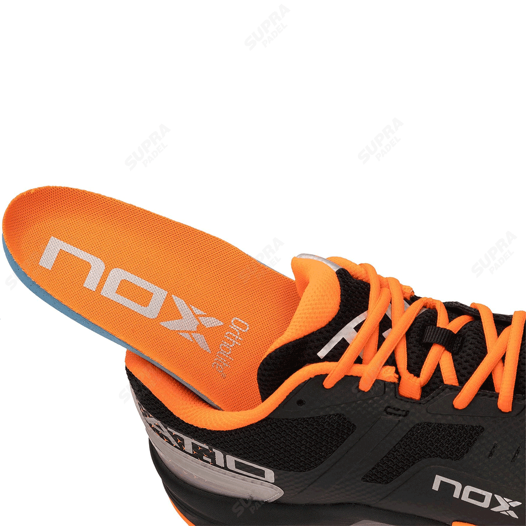 Zapatilla NOX AT10 Negro-Naranja